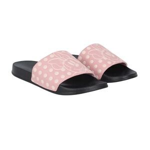 Minnie Mouse Womens/Ladies Minnie Mouse Leather Sliders / Pink